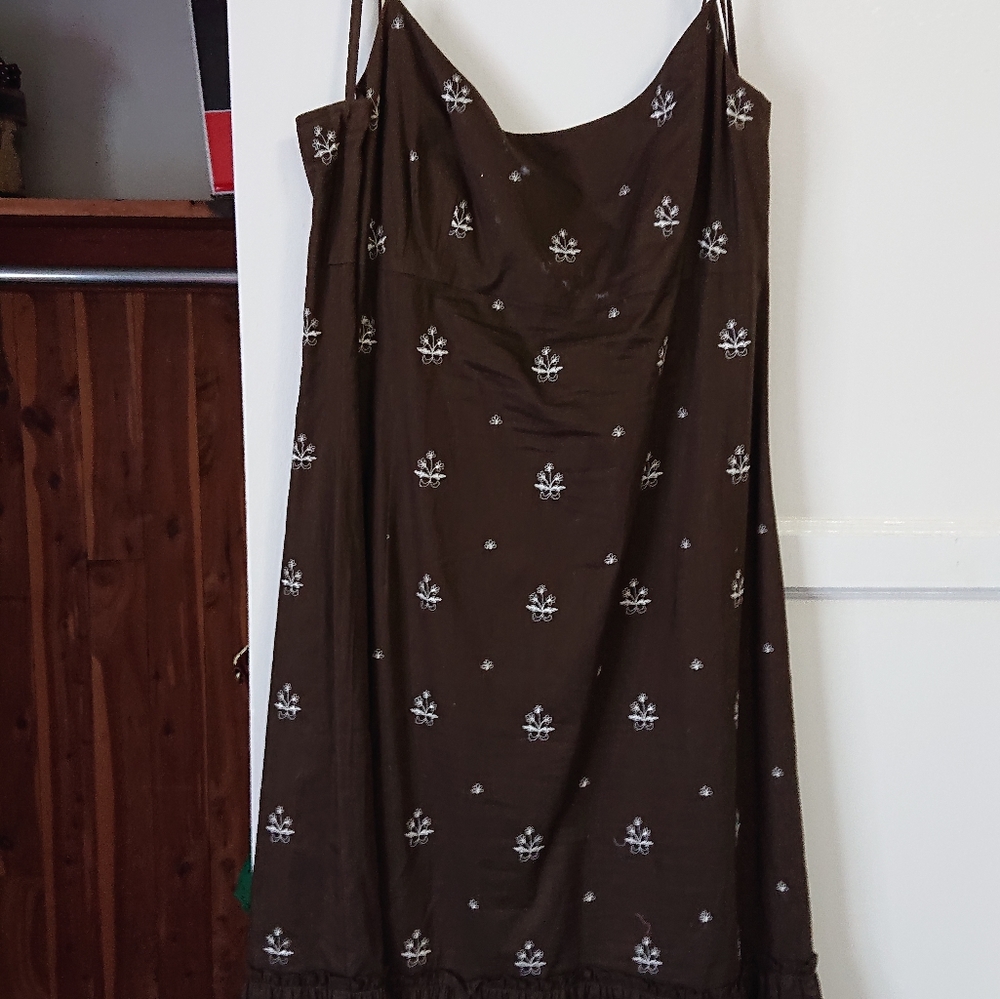 Ann Taylor brown floral dress